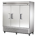 True TS-72F-HC - Freezer, three-section, -10°F, (3) solid doors, stainless steel front/sides